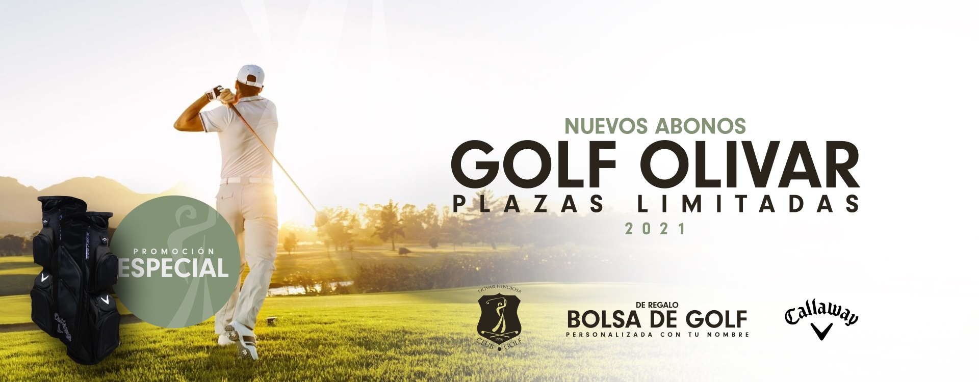Golf Olivar Abonos banner 2021