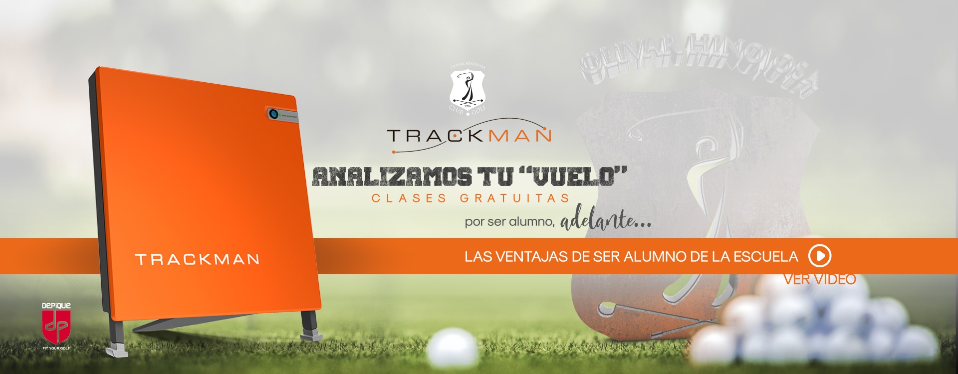 Trackman 4 para alumnos de la escuela Golf Olivar de la Hinojosa